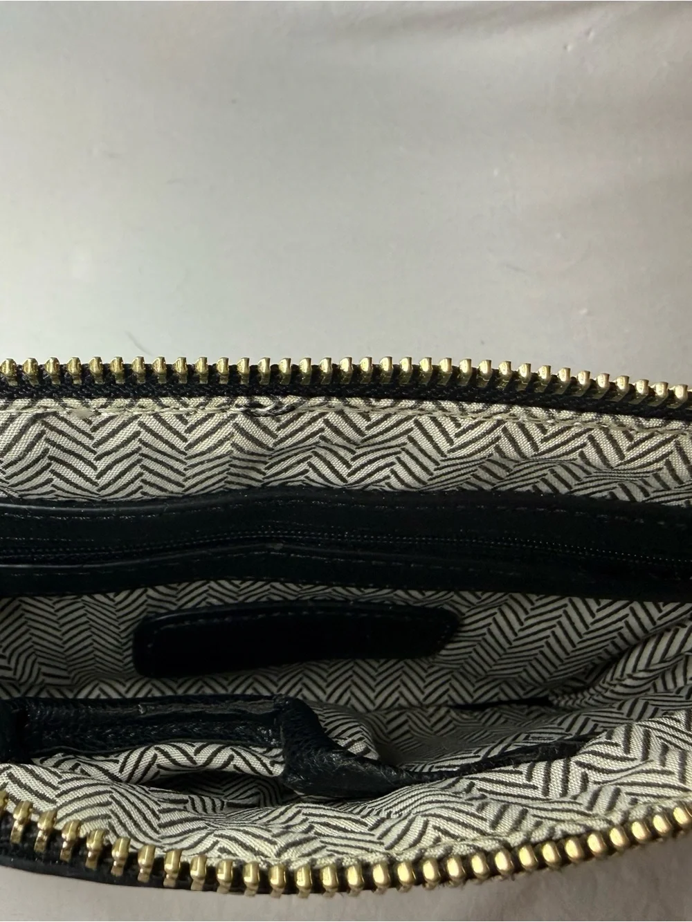 Steve Madden Black Floral Zip Wristlet with Pink and Green Accents
